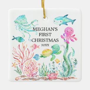 Unter dem Sea Baby's First Christmas Ornament