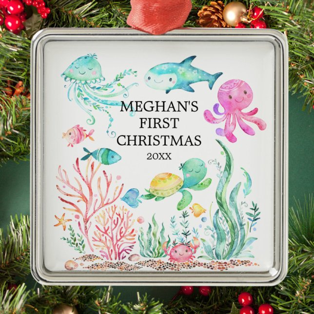Unter dem Sea Baby's First Christmas Ornament (Von Creator hochgeladen)