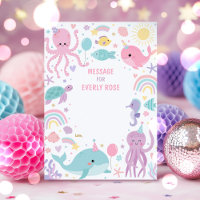 Unter dem Sea Birthday Party Note Card