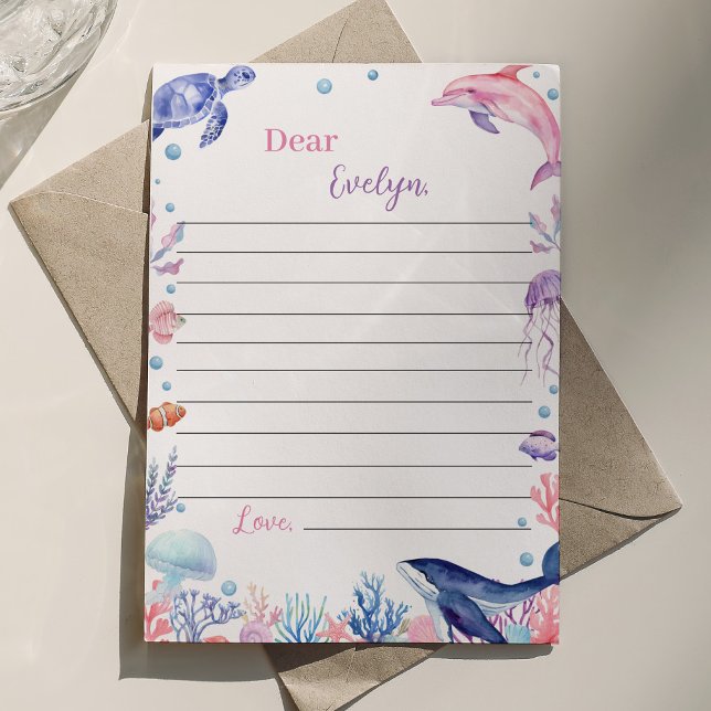 Unter dem "Sea Birthday Time Capsule Message Card" Dankeskarte (Von Creator hochgeladen)