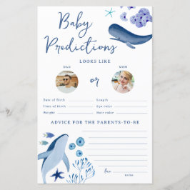 Unter dem Sea Blue Boy Whale Baby Predicence Game