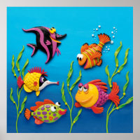 Unter dem Sea Fish Baby Boy Shower Kinderzimmer