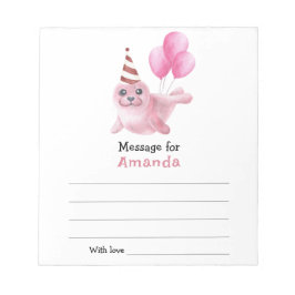 Unter dem Siegel Geburtstag Kapsel Meldung Notizblock