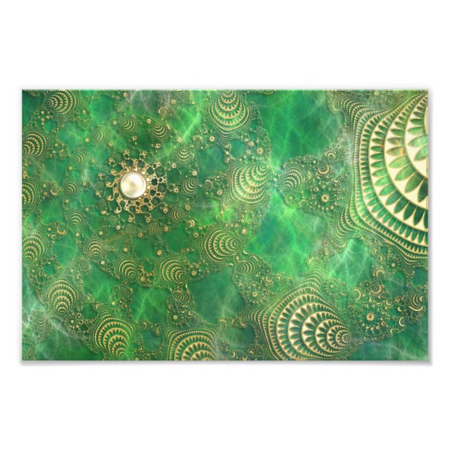 Unter dem smaragdgrünen Foto drucken (Vorne)