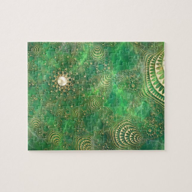 Unter dem smaragdgrünen Puzzle (Horizontal)