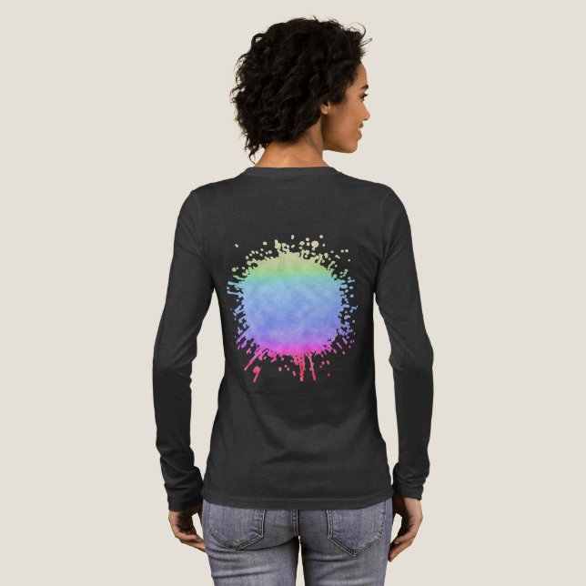 Unter dem Spectrum-Schleier Tri-Blend Shirt (Voller Rückseite)
