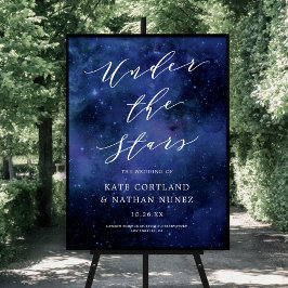 Unter dem Sternenzeichen "Astronomische Weltraumna Poster