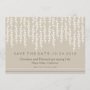 Unter dem Wedding Weide-Baum Save the Date