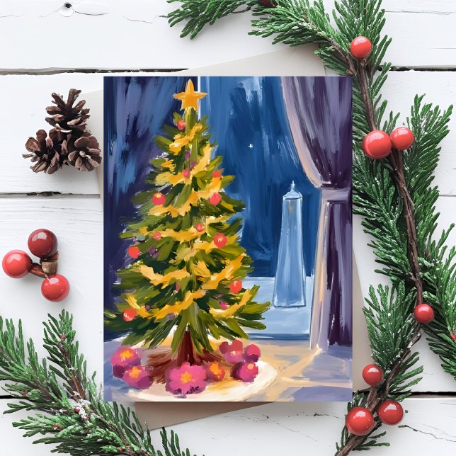 Unter dem Weihnachtsbaum Feiertagskarte (Von Creator hochgeladen)