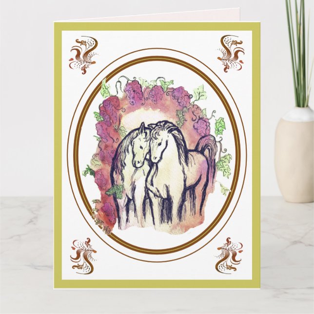 Unter dem Wein Karte (Vorderseite)