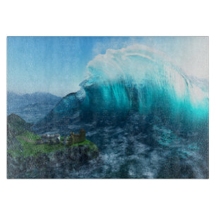 Unter dem Wellenschneider Schneidebrett