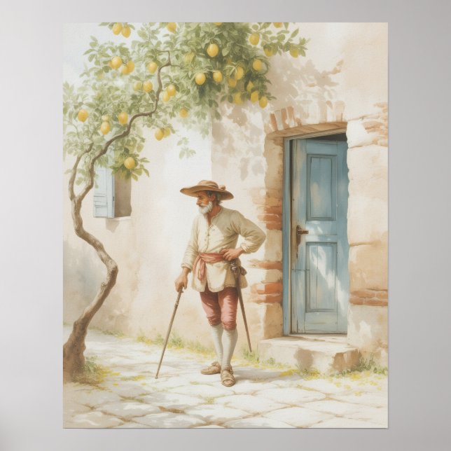 Unter dem Zitronenbaum - Eine zeitlose Pause Poster (Vorne)