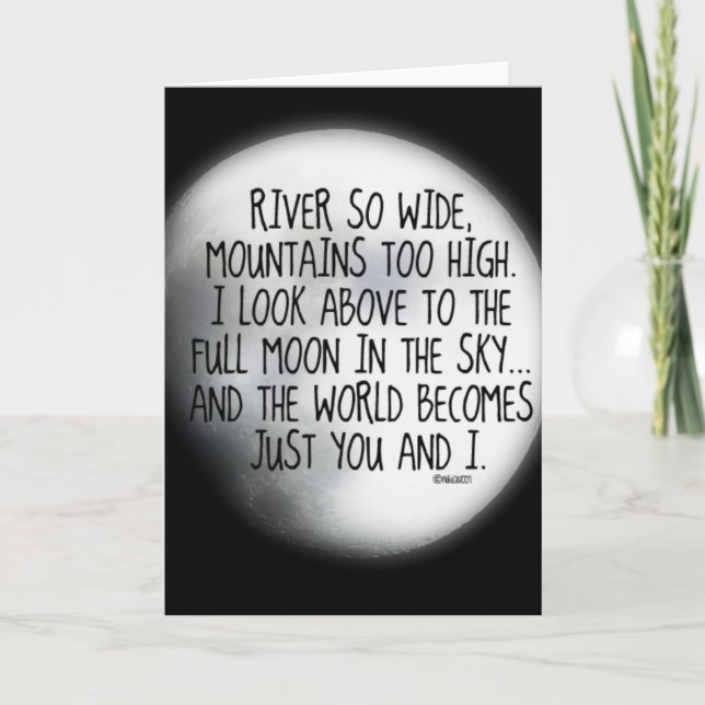 Unter demselben Mondgedicht Karte (Vorderseite)