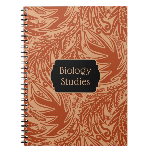 Unter den Blättern Biologie-Studien-Schule Notizblock (Vorderseite)