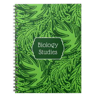 Unter den Blättern Biologie-Studien-Schule Notizblock