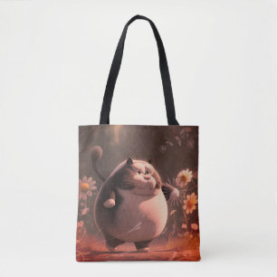 Unter den Blumen herumstrolchende Katze Tote