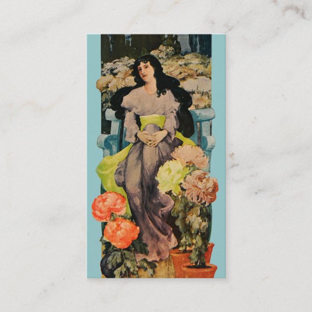 Unter den Chrysanthemen Visitenkarte (Vorderseite)