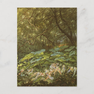 Unter den Dock-Blätter von Richard Doyle, Fairy Ar Postkarte