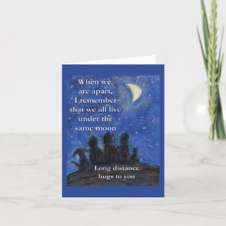 Unter den gleichen Moon Art Grußkarten Dankeskarte