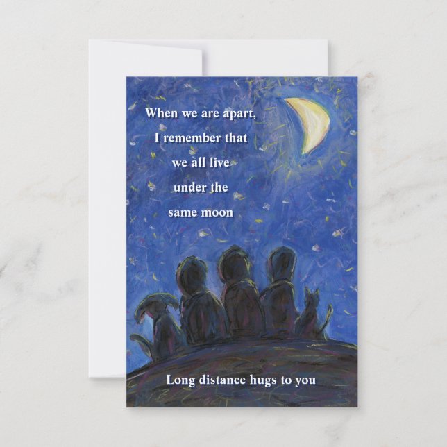 Unter den gleichen Moon Art Mitteilungskarten (Vorderseite)