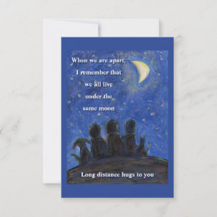 Unter den gleichen Moon Art Mitteilungskarten