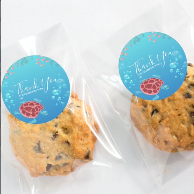 Unter den Meereslebewesen Runder Aufkleber (Von Creator hochgeladen)