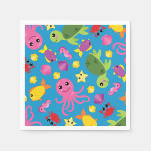 Unter den Meerestieren Geburtstagsparty Napkins Serviette