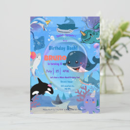 Unter den Meereswal-Haie-Quallen Einladung