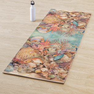 Unter den Muscheln der Seefischerei Yogamatte