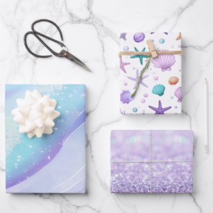 Unter den Muscheln für den Meeressand ID1143 Geschenkpapier Set