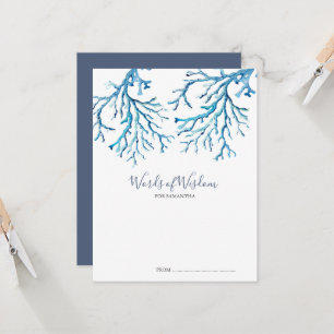 Unter den Sea Baby Shower Advice Cards