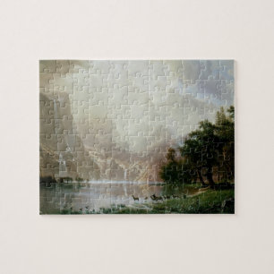 Unter den Sierra Nevada Mountains von Bierstadt Puzzle