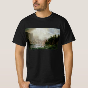 Unter den Sierra Nevada Mountains von Bierstadt T-Shirt