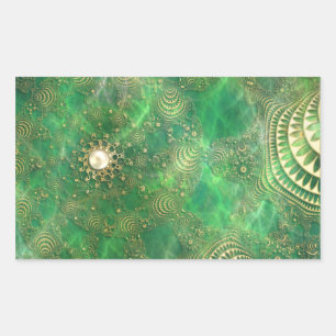 Unter den Smaragdmeerklebern Rechteckiger Aufkleber