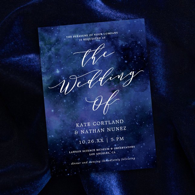 Unter den Sternen Chic Space Astronomie Stars Hoch Einladung (Von Creator hochgeladen)