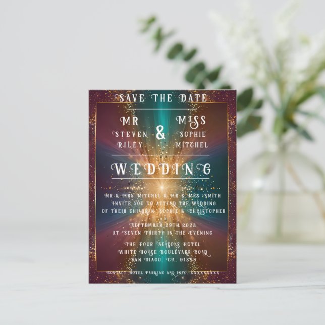 Unter den Sternen: Eine Feier der Liebe Postkarte (Stehend Vorderseite)