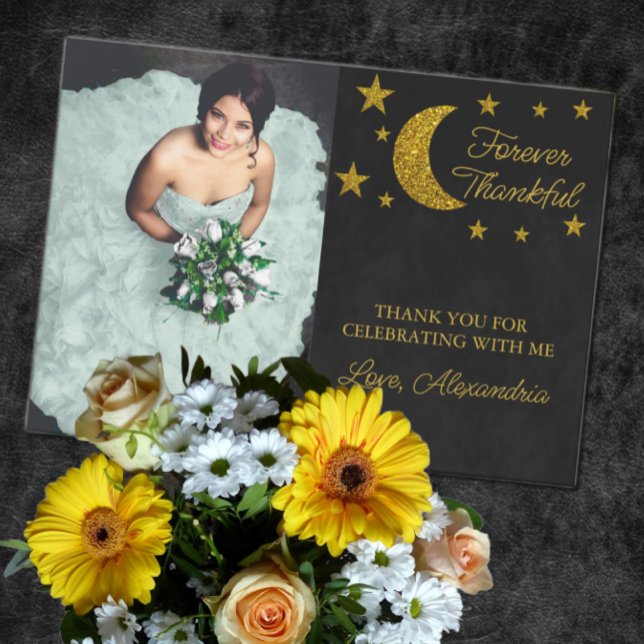 Unter den Sternen Geburtstag Dankeskarte (Von Creator hochgeladen)