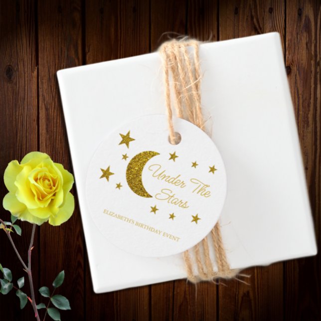 Unter den Sternen Geburtstag Geschenkanhänger (Von Creator hochgeladen)