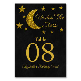 Unter den Sternen Geburtstag Tischnummer