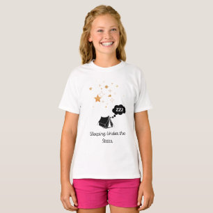 Unter den Sternen schlafen Girls' Basic T - Shirt