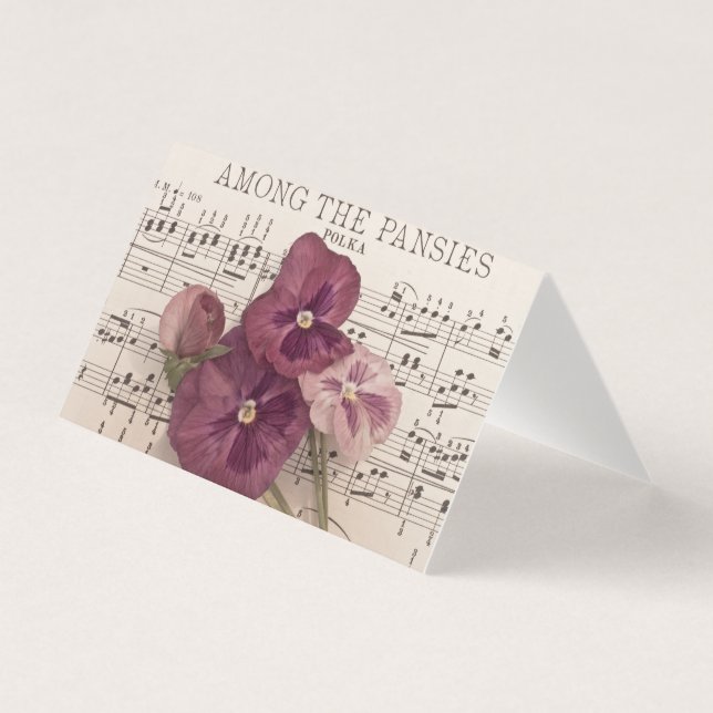 Unter den Stiefmütterchen-Karten (Vorderseite)