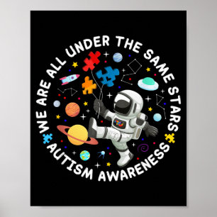 Unter denselben Sternen Welt-Autismus-Bewusstsein Poster