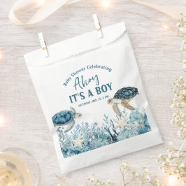 Unter der Blue Ahoy ist eine Baby-Dusche Geschenktütchen