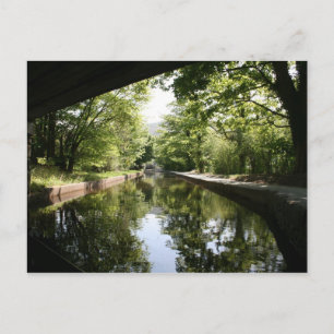 Unter der Brücke Llangollen Canal Postcard Postkarte