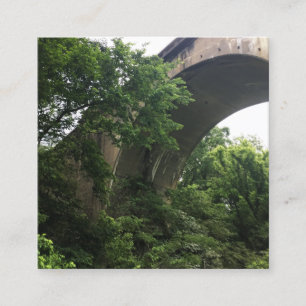 unter der Brücke Quadratische Visitenkarte