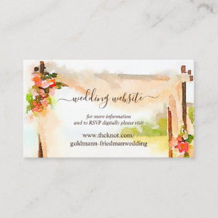Unter der Chuppah Hochzeitswebsite RSVP Begleitkarte