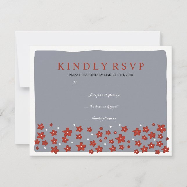 UNTER der CHUPPAH jüdische Hochzeits-Antwort-Karte RSVP Karte (Vorderseite)
