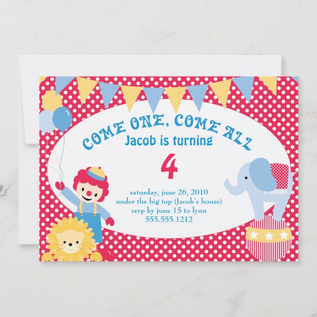 unter der großen Decke - Kindergeburtstag Einladung (Vorderseite)