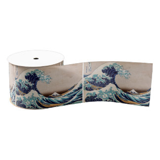 Unter der großen Welle weg von Kanagawa Ripsband