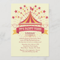 Unter der großen Zelt-Einladung